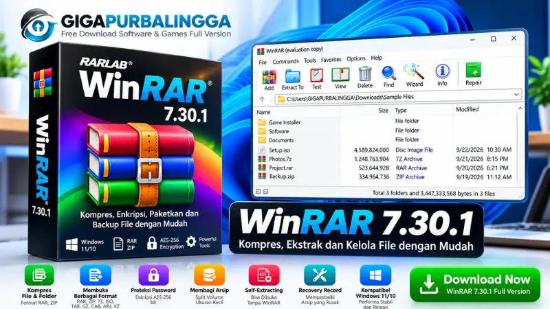 Winrar Terbaru Interface Image