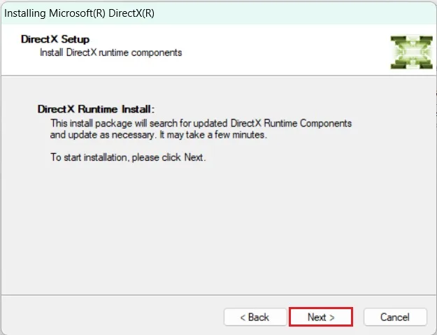 DirectX offline installer Trebaru
