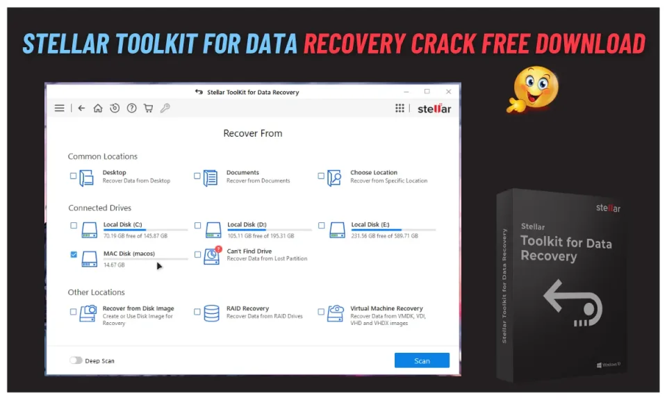 Stellar Toolkit for Data Recovery