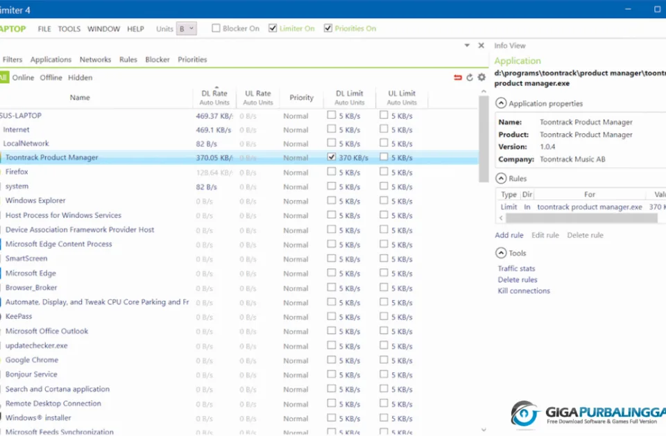 NetLimiter Pro Download Gigapurbalingga