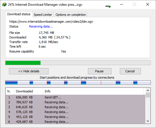 Internet Download Manager Speed Test Show