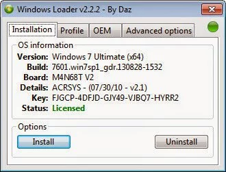 Windows 7 Loader by Daz